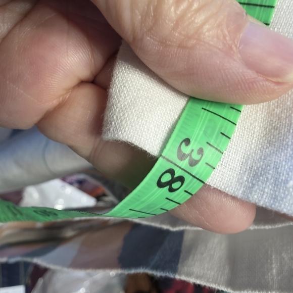 Cynthia Rowley Linen Wide Leg Cropped Pants W/Pastel Tropical Design Size Large - Picture 8 of 8